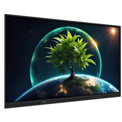 LCD Smart Board de 86 pulgadas Android 14 con 8+128G 40 puntos de contacto wifi bt hdmi software calibrado para oficinas escolares