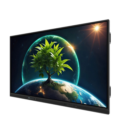 LCD Smart Board de 86 pulgadas Android 14 con 8+128G 40 puntos de contacto wifi bt hdmi software calibrado para oficinas escolares