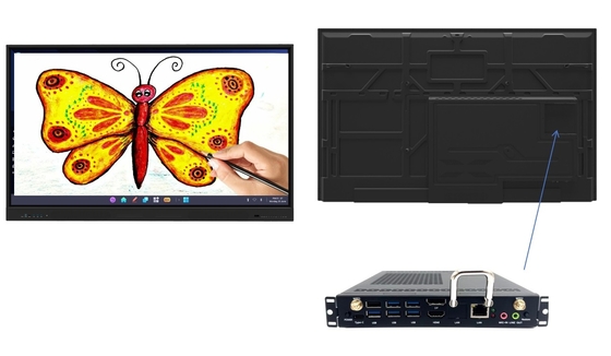 4K UHD Interactivo Tablero Blanco Smart Tablero Blanco Interactivo pantalla táctil Tablero inteligente Tablero inteligente para la enseñanza de reuniones