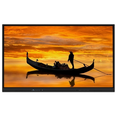 Tabla inteligente LCD de 75 pulgadas Android 14 50 puntos táctiles con puerto USB VGA DP WIFI Bluetooth para entrenamiento de oficina escolar