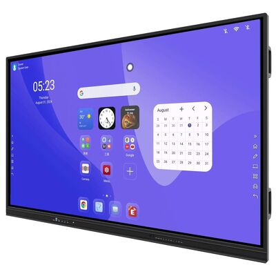 Pizarra inteligente interactiva de pantalla plana con resolución 4K de 55/65/75/86 pulgadas y multitáctil