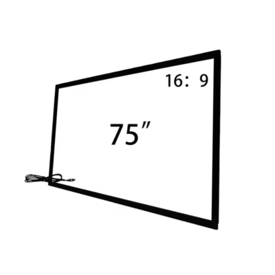 55 65 75 pulgadas de infrarrojo marco táctil con usb vidrio templado para televisor Smart Monitor Quiosco