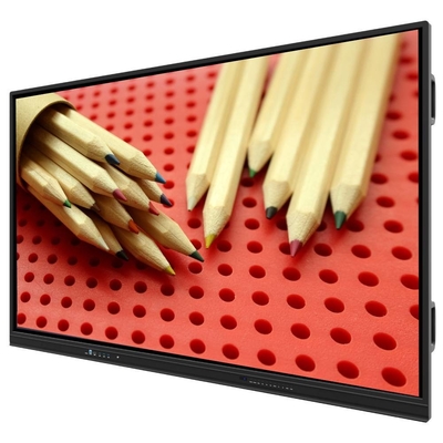 LCD Smart Board Android 14 4+32G Precio bajo 65 75 86 pulgadas USB WIFI Vidrio templado Smart TV Monitor para oficina escolar