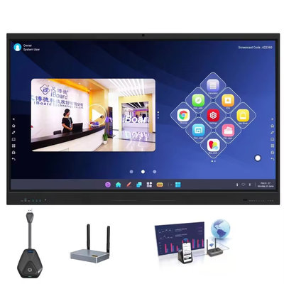 75 pulgadas Todo en uno Interactivo panel plano Interactivo pantalla Smart Teaching Board Smart Touch Screen Board
