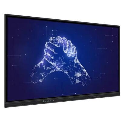 Panel plano interactivo inteligente de 65 pulgadas con resolución 4K y pantalla multitáctil para escuelas y conferencias