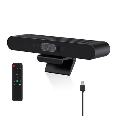 Blanco Negro Instalación fácil 4K cámara web cámara de videoconferencia Usb AI seguimiento automático 2160p cámara web seguimiento con altavoz sala de conferencias de sonido