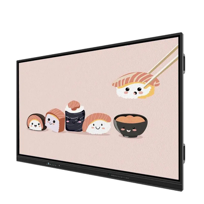 Método táctil Finger Pen Smart Board con altavoces incorporados LCD Smart Board 65 75 86 98 pulgadas Software de enseñanza Grabadora de pantalla Captura de pantalla Compartir inalámbrico para la oficina de clases de capacitación
