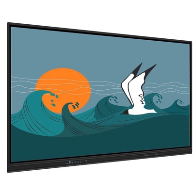 Método táctil Finger Pen Smart Board con altavoces incorporados LCD Smart Board 65 75 86 98 pulgadas Software de enseñanza Grabadora de pantalla Captura de pantalla Compartir inalámbrico para la oficina de clases de capacitación