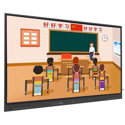 Panel plano interactivo 98 110 pulgadas Gran televisor Smart pantalla táctil Android PC Google Store Wifi Software de enseñanza Herramientas Recursos en la nube para la oficina escolar