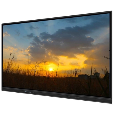 4K 65 75 86 98 110 pulgadas Panel templado antirreflejo Interactivo Smart Whiteboard IR Monitor Super Slim Cuadro de computadora monitor para evento de capacitación de reuniones escolares