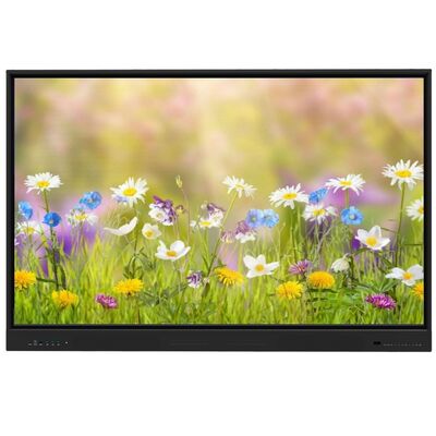 Display táctil interactivo de pizarra de 75 pulgadas con LED y sistema dual Android Windows