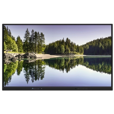 Versión más reciente Sistema Android Panel plano interactivo con alto contraste 1200: 1 Y velocidad del cursor 100 puntos / S 20 punto táctil soportado con tablero interactivo de pantalla compartida