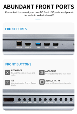 2025 IBoard FCC CE CB 65in Smart Interactive Whiteboard Android 13 Para uso educativo en el aula