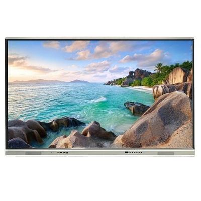 Directorio de fábrica Android 14 Panel plano interactivo con alto contraste 1200:1 y velocidad del cursor 100 puntos/S 20 puntos de contacto compatibles con pantalla compartida Tablero interactivo