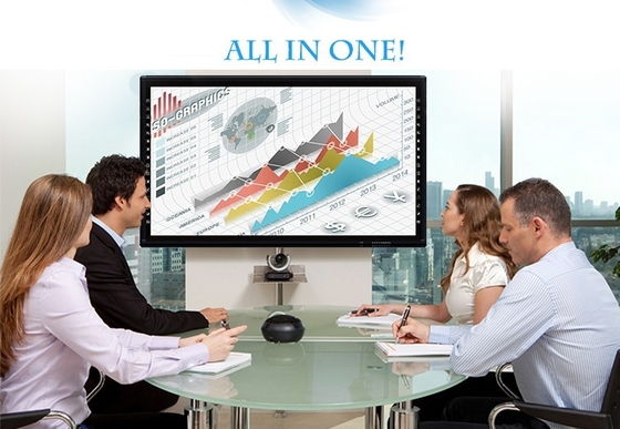 Revolucione sus presentaciones con A73*2 A53*2 CPU LCD Smart Board y 500cd/m2 de brillo