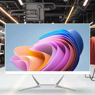 Fabrica OEM 21.5' 23.8' 27 pulgadas de monitor de escritorio con cámara web incorporada Todo en uno Android y sistema Win con toque capacitivo