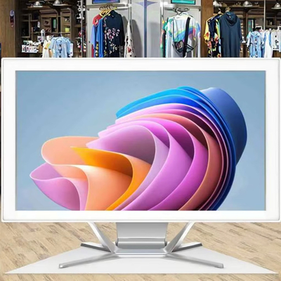 Fabrica OEM 21.5' 23.8' 27 pulgadas de monitor de escritorio con cámara web incorporada Todo en uno Android y sistema Win con toque capacitivo