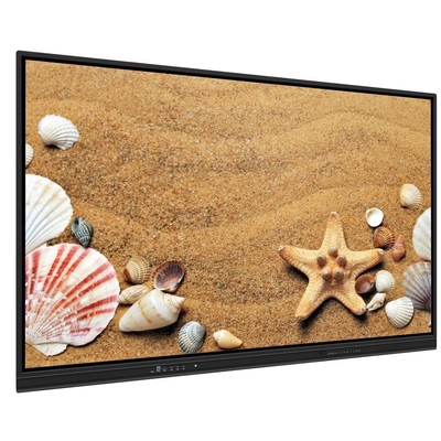 Panel plano interactivo 75 86 Pulgadas altavoces Sistema Android 13 14 Pantalla táctil múltiple para aplicaciones táctiles versátiles Entrenamiento de reuniones con soporte de pared