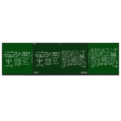 Tablero negro escolar Enseñanza Tablero verde Multimedia Push-pull Tablero blanco Magnético Tablero grande para la formación y uso en las clases