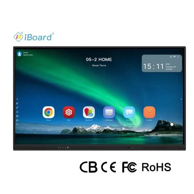 CIboard 65 pulgadas Smart TV monitores Blackboard Interactivo panel plano pantalla táctil con todo en una computadora de equipo de reunión