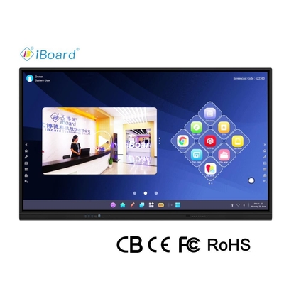 Iboard Nuevo producto 98" 4K Smart Display Interactivo Display de panel plano de gran tamaño pantalla táctil Monitor para sala de reuniones
