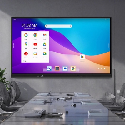 China fábrica Precio 4k 55 65 75 85 96 110 pulgadas pantalla táctil multilingüe software LCD inteligente Android tablero interactivo