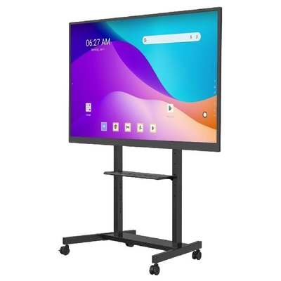 Estand interactivo de pizarra portátil de movimiento del carrito Smart TV soporta 42-86 pulgadas