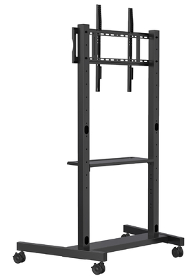 Estand interactivo de pizarra portátil de movimiento del carrito Smart TV soporta 42-86 pulgadas
