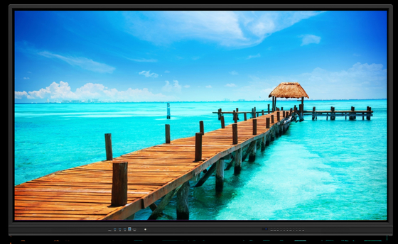 Monitor sensible al tacto con tecnología táctil infrarroja y resolución Ultra HD 4K 3840*2160