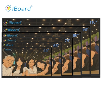 55 65 75 86 98 pulgadas 4K LCD Interactivo Tablero Táctil Smart Screen Sala de clases Tablero electrónico Digital Tablero inteligente para la enseñanza