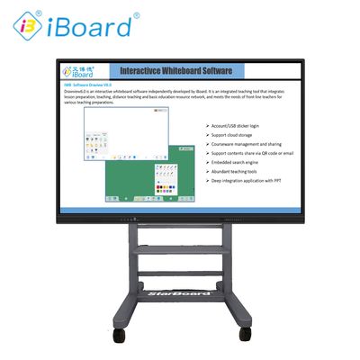 Tamaño grande 98 pulgadas 4K LCD Interactivo Smart Board Panel táctil Smart Screen para el aula Tabla electrónica Digital Tabla inteligente para la enseñanza