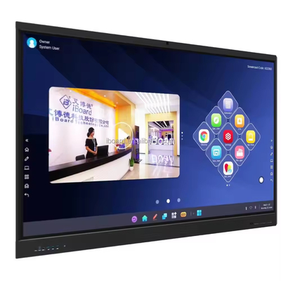 IBoard Factory Interactivo Tablero Blanco Multi-Touch Screen Stylus Soporte a 20 puntos táctiles Micrófono incorporado con reflejo de pantalla Tablero Blanco Interactivo Android OS