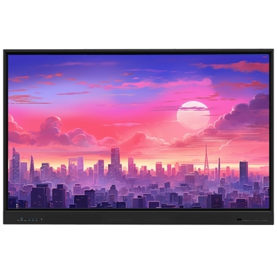 Android de gama alta (16+256GB) 75 pulgadas Interactivo Panel plano Apoyo sistema dual