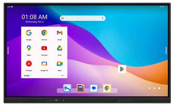Panel táctil interactivo IR para aula inteligente con monitor táctil LED y pantalla interactiva táctil