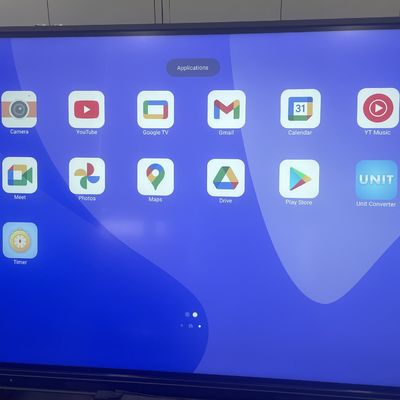 Nuevo Android 75 pulgadas Interactivo Panel Flat para clase inteligente y conferencia