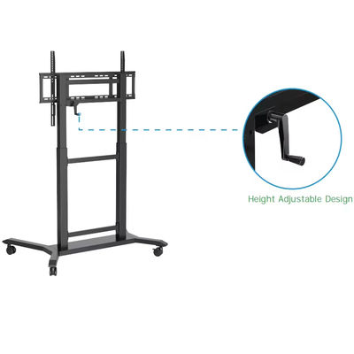IBoard Altura ajustable 42"-86" Camión de TV Multi móvil para panel plano interactivo Smart Whiteboard VESA 100 * 100-800 * 600mm