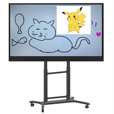 IBoard Altura ajustable 42"-86" Camión de TV Multi móvil para panel plano interactivo Smart Whiteboard VESA 100 * 100-800 * 600mm