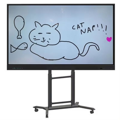 IBoard Altura ajustable 42"-86" Camión de TV Multi móvil para panel plano interactivo Smart Whiteboard VESA 100 * 100-800 * 600mm