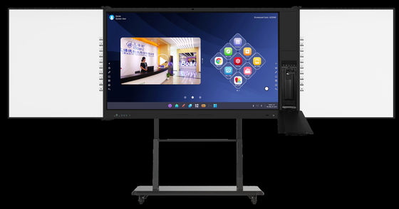 iBoard Factory Android 14 8+128G Panel plano interactivo con alto contraste 1200:1 y velocidad del cursor 100 puntos/S 20 puntos de contacto compatibles con pantalla compartida Tabla blanca interactiva