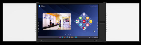 iBoard Factory Android 14 8+128G Panel plano interactivo con alto contraste 1200:1 y velocidad del cursor 100 puntos/S 20 puntos de contacto compatibles con pantalla compartida Tabla blanca interactiva