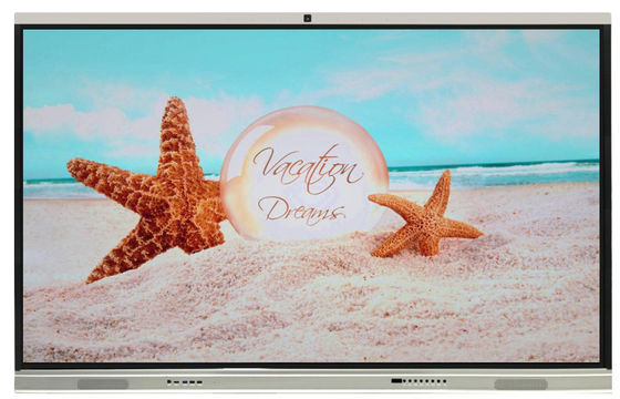 Pantalla táctil Android interactiva de 65 pulgadas, con cámara y micrófono