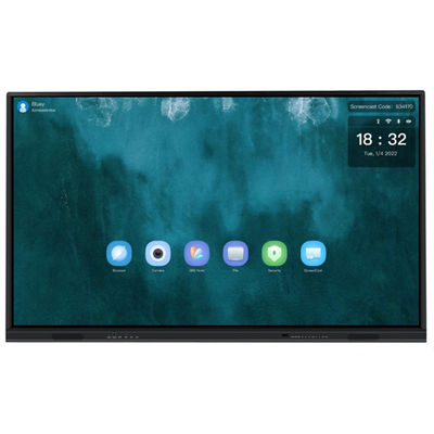 Pantalla táctil elegante Android 11 de la pantalla plana interactiva 65 con la leva Mic de OPS