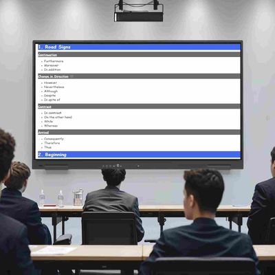 Televisión inteligente de panel plano interactivo de 86 pulgadas con sistema Android actualizado Equipo de función de IA para reuniones de oficina en el aula