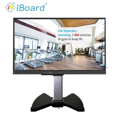 65 pulgadas 4K UHD Interactivo Smart TV de panel plano con nuevo equipo del sistema Android para reuniones de oficina en el aula
