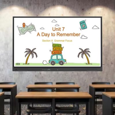 Ai Función 75 pulgadas Resolución 4K Interactivo Smart TV de panel plano con nuevo equipo del sistema Android Para reuniones de oficina en el aula