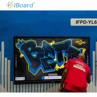 Sistema operativo Android 14 Tabla de aula con pantalla táctil con interfaz USB A y fácil instalación