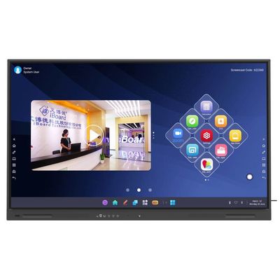 75 pulgadas IBoard Ultra HD 4K Resolución Interactiva pantalla plana