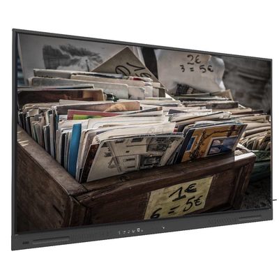 Aumente su negocio con Black LCD Smart Board con salidas USB y 350cd/m2 WIFI y Wireless Share 110 Inch Monitor
