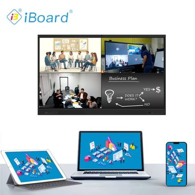 65 inch Touch Screen Smart Board Interactive Display Panel with Integrated Camera and Microphone for Remote Education E-Learning Training center Video Meetings & Digital Collaboration