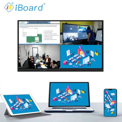 Display de panel plano interactivo certificado por Google EDLA con función de inteligencia artificial Smart Screen 75 pulgadas Monitor de pantalla táctil
